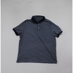 Michael Kors Men Golf Polo Shirt Blue Golf Polo Size Large